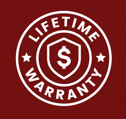 Lifetime warranty red
